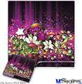 Decal Skin compatible with Sony PS3 Slim Grungy Flower Bouquet