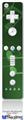 Wii Remote Controller Face ONLY Skin - Bokeh Music Green