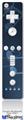Wii Remote Controller Face ONLY Skin - Bokeh Music Blue