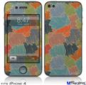 iPhone 4 Decal Style Vinyl Skin - Flowers Pattern 03 (DOES NOT fit newer iPhone 4S)