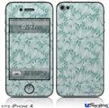 iPhone 4 Decal Style Vinyl Skin - Flowers Pattern 09 (DOES NOT fit newer iPhone 4S)