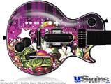 Guitar Hero III Wii Les Paul Skin - Grungy Flower Bouquet
