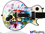 Guitar Hero III Wii Les Paul Skin - Floral Splash
