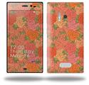 Flowers Pattern Roses 06 - Decal Style Skin (fits Nokia Lumia 928)