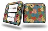 Flowers Pattern 01 - Decal Style Vinyl Skin fits Nintendo 2DS - 2DS NOT INCLUDED