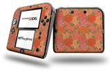 Flowers Pattern Roses 06 - Decal Style Vinyl Skin fits Nintendo 2DS - 2DS NOT INCLUDED