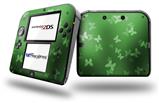 Bokeh Butterflies Green - Decal Style Vinyl Skin fits Nintendo 2DS - 2DS NOT INCLUDED