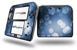 Bokeh Hex Blue - Decal Style Vinyl Skin fits Nintendo 2DS - 2DS NOT INCLUDED