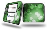 Bokeh Hex Green - Decal Style Vinyl Skin fits Nintendo 2DS - 2DS NOT INCLUDED