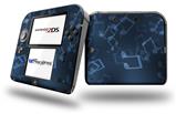 Bokeh Music Blue - Decal Style Vinyl Skin fits Nintendo 2DS - 2DS NOT INCLUDED