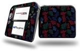 Floating Coral Black - Decal Style Vinyl Skin fits Nintendo 2DS - 2DS NOT INCLUDED