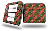 Famingos and Flowers Coral - Decal Style Vinyl Skin fits Nintendo 2DS - 2DS NOT INCLUDED
