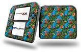 Famingos and Flowers Blue Medium - Decal Style Vinyl Skin fits Nintendo 2DS - 2DS NOT INCLUDED