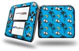 Coconuts Palm Trees and Bananas Blue Medium - Decal Style Vinyl Skin fits Nintendo 2DS - 2DS NOT INCLUDED