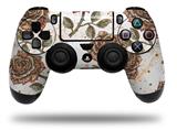 WraptorSkinz Skin compatible with Sony PS4 Dualshock Controller PlayStation 4 Original Slim and Pro Flowers Pattern Roses 20 (CONTROLLER NOT INCLUDED)