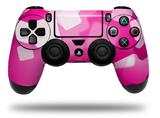 WraptorSkinz Skin compatible with Sony PS4 Dualshock Controller PlayStation 4 Original Slim and Pro Bokeh Squared Hot Pink (CONTROLLER NOT INCLUDED)