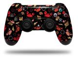 WraptorSkinz Skin compatible with Sony PS4 Dualshock Controller PlayStation 4 Original Slim and Pro Crabs and Shells Black (CONTROLLER NOT INCLUDED)