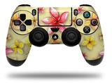 WraptorSkinz Skin compatible with Sony PS4 Dualshock Controller PlayStation 4 Original Slim and Pro Beach Flowers Yellow Sunshine (CONTROLLER NOT INCLUDED)