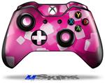 Decal Skin Wrap fits Microsoft XBOX One Wireless Controller Bokeh Squared Hot Pink