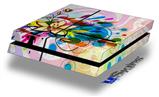 Vinyl Decal Skin Wrap compatible with Sony PlayStation 4 Original Console Floral Splash (PS4 NOT INCLUDED)