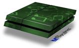 Vinyl Decal Skin Wrap compatible with Sony PlayStation 4 Original Console Bokeh Music Green (PS4 NOT INCLUDED)