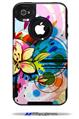 Floral Splash - Decal Style Vinyl Skin fits Otterbox Commuter iPhone4/4s Case (CASE SOLD SEPARATELY)
