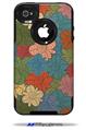 Flowers Pattern 01 - Decal Style Vinyl Skin fits Otterbox Commuter iPhone4/4s Case (CASE SOLD SEPARATELY)