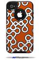 Locknodes 03 Burnt Orange - Decal Style Vinyl Skin fits Otterbox Commuter iPhone4/4s Case (CASE SOLD SEPARATELY)