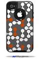Locknodes 04 Burnt Orange - Decal Style Vinyl Skin fits Otterbox Commuter iPhone4/4s Case (CASE SOLD SEPARATELY)