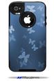 Bokeh Butterflies Blue - Decal Style Vinyl Skin fits Otterbox Commuter iPhone4/4s Case (CASE SOLD SEPARATELY)