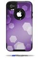 Bokeh Hex Purple - Decal Style Vinyl Skin fits Otterbox Commuter iPhone4/4s Case (CASE SOLD SEPARATELY)