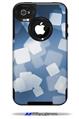 Bokeh Squared Blue - Decal Style Vinyl Skin fits Otterbox Commuter iPhone4/4s Case (CASE SOLD SEPARATELY)