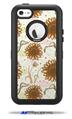 Flowers Pattern 19 - Decal Style Vinyl Skin fits Otterbox Defender iPhone 5C Case (CASE SOLD SEPARATELY)