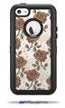 Flowers Pattern Roses 20 - Decal Style Vinyl Skin fits Otterbox Defender iPhone 5C Case (CASE SOLD SEPARATELY)
