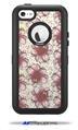 Flowers Pattern 23 - Decal Style Vinyl Skin fits Otterbox Defender iPhone 5C Case (CASE SOLD SEPARATELY)