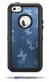 Bokeh Butterflies Blue - Decal Style Vinyl Skin fits Otterbox Defender iPhone 5C Case (CASE SOLD SEPARATELY)