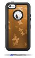 Bokeh Butterflies Orange - Decal Style Vinyl Skin fits Otterbox Defender iPhone 5C Case (CASE SOLD SEPARATELY)