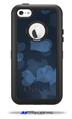 Bokeh Hearts Blue - Decal Style Vinyl Skin fits Otterbox Defender iPhone 5C Case (CASE SOLD SEPARATELY)