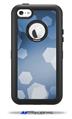 Bokeh Hex Blue - Decal Style Vinyl Skin fits Otterbox Defender iPhone 5C Case (CASE SOLD SEPARATELY)