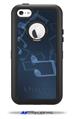 Bokeh Music Blue - Decal Style Vinyl Skin fits Otterbox Defender iPhone 5C Case (CASE SOLD SEPARATELY)