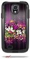 Grungy Flower Bouquet - Decal Style Vinyl Skin fits Otterbox Commuter Case for Samsung Galaxy S4 (CASE SOLD SEPARATELY)
