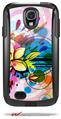 Floral Splash - Decal Style Vinyl Skin fits Otterbox Commuter Case for Samsung Galaxy S4 (CASE SOLD SEPARATELY)