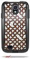 Locknodes 01 Burnt Orange - Decal Style Vinyl Skin fits Otterbox Commuter Case for Samsung Galaxy S4 (CASE SOLD SEPARATELY)