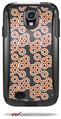 Locknodes 02 Burnt Orange - Decal Style Vinyl Skin fits Otterbox Commuter Case for Samsung Galaxy S4 (CASE SOLD SEPARATELY)