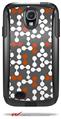 Locknodes 04 Burnt Orange - Decal Style Vinyl Skin fits Otterbox Commuter Case for Samsung Galaxy S4 (CASE SOLD SEPARATELY)