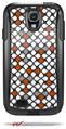 Locknodes 05 Burnt Orange - Decal Style Vinyl Skin fits Otterbox Commuter Case for Samsung Galaxy S4 (CASE SOLD SEPARATELY)