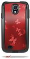Bokeh Butterflies Red - Decal Style Vinyl Skin fits Otterbox Commuter Case for Samsung Galaxy S4 (CASE SOLD SEPARATELY)