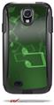 Bokeh Music Green - Decal Style Vinyl Skin fits Otterbox Commuter Case for Samsung Galaxy S4 (CASE SOLD SEPARATELY)