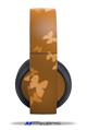 Vinyl Decal Skin Wrap compatible with Original Sony PlayStation 4 Gold Wireless Headphones Bokeh Butterflies Orange (PS4 HEADPHONES  NOT INCLUDED)