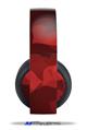 Vinyl Decal Skin Wrap compatible with Original Sony PlayStation 4 Gold Wireless Headphones Bokeh Hearts Red (PS4 HEADPHONES  NOT INCLUDED)